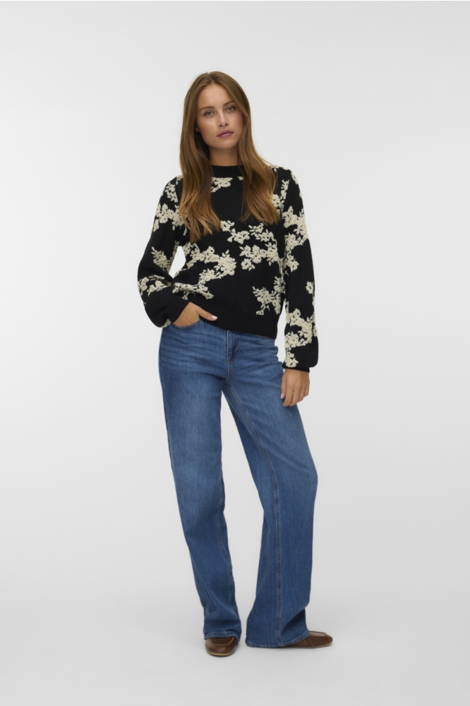 VMNANCY LS O-NECK PULLOVER BOO 10333561 BIRCH F
